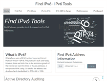 Tablet Screenshot of find-ipv6.com